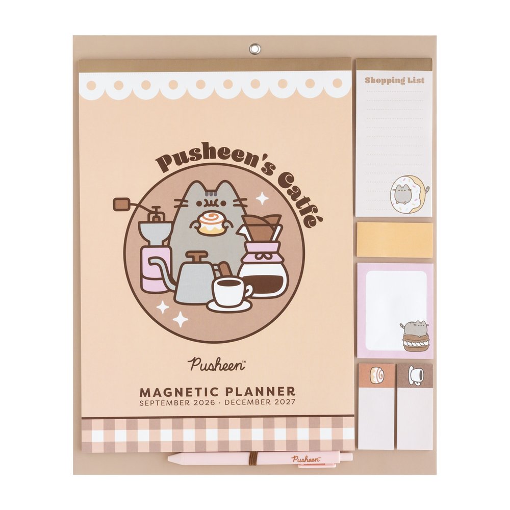 Grupo Erik Pusheen - 2026/2027 With Magnet Planner/Organiser - Multicolours